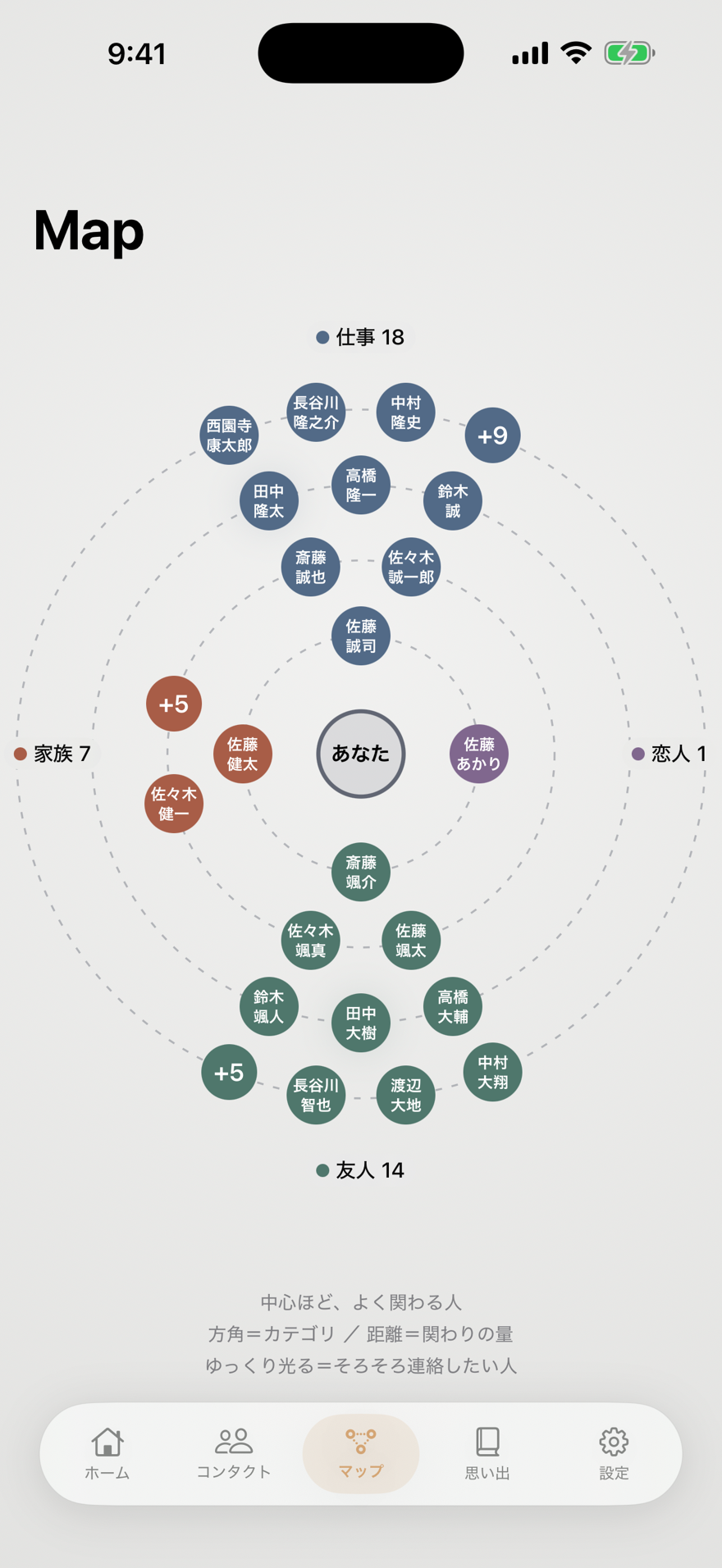 Keep In Touch 関係マップ（ライト）